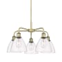 Innovations Lighting Bristol Glass 5 Light 26" Wide Chandelier Antique Brass / Clear