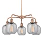 Innovations Lighting Belfast 5 Light 24" Wide Chandelier Antique Copper / Seedy