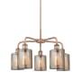 Innovations Lighting Cobbleskill 5 Light 23" Wide Chandelier Antique Copper / Mercury