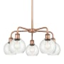 Innovations Lighting Athens 5 Light 24" Wide Chandelier Antique Copper / Seedy