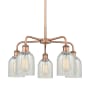 Innovations Lighting Caledonia 5 Light 23" Wide Chandelier Antique Copper / Mouchette