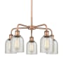 Innovations Lighting Caledonia 5 Light 23" Wide Chandelier Antique Copper / Mica