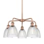 Innovations Lighting Castile 5 Light 24" Wide Chandelier Antique Copper / Clear