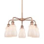 Innovations Lighting Ellery 5 Light 23" Wide Chandelier Antique Copper / White
