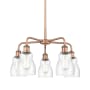 Innovations Lighting Ellery 5 Light 23" Wide Chandelier Antique Copper / Seedy