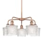 Innovations Lighting Niagra 5 Light 25" Wide Chandelier Antique Copper / Clear