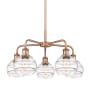 Innovations Lighting Rochester 5 Light 24" Wide Chandelier Antique Copper / Clear