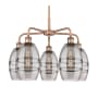 Innovations Lighting Vaz 5 Light 24" Wide Chandelier Antique Copper / Smoked