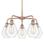 Innovations Lighting Cindyrella 5 Light 24" Wide Chandelier Antique Copper / Clear