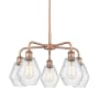 Innovations Lighting Cindyrella 5 Light 24" Wide Chandelier Antique Copper / Seedy