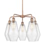 Innovations Lighting Cindyrella 5 Light 25" Wide Chandelier Antique Copper / Seedy