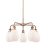 Innovations Lighting Eaton 5 Light 24" Wide Chandelier Antique Copper / Matte White