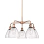 Innovations Lighting Bristol Glass 5 Light 26" Wide Chandelier Antique Copper / Seedy