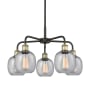 Innovations Lighting Belfast 5 Light 24" Wide Chandelier Black Antique Brass / Seedy