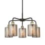 Innovations Lighting Cobbleskill 5 Light 23" Wide Chandelier Black Antique Brass / Mercury