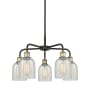 Innovations Lighting Caledonia 5 Light 23" Wide Chandelier Black Antique Brass / Mouchette