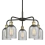 Innovations Lighting Caledonia 5 Light 23" Wide Chandelier Black Antique Brass / Charcoal
