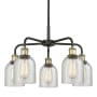 Innovations Lighting Caledonia 5 Light 23" Wide Chandelier Black Antique Brass / Mica