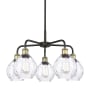 Innovations Lighting Waverly 5 Light 24" Wide Chandelier Black Antique Brass / Clear