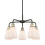 Innovations Lighting Ellery 5 Light 23" Wide Chandelier Black Antique Brass / White