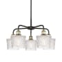 Innovations Lighting Niagra 5 Light 25" Wide Chandelier Black Antique Brass / Clear