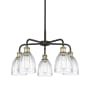 Innovations Lighting Brookfield 5 Light 24" Wide Chandelier Black Antique Brass / Clear