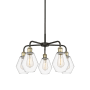 Innovations Lighting Cindyrella 5 Light 24" Wide Chandelier Black Antique Brass / Clear