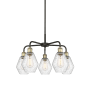 Innovations Lighting Cindyrella 5 Light 24" Wide Chandelier Black Antique Brass / Seedy