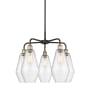 Innovations Lighting Cindyrella 5 Light 25" Wide Chandelier Black Antique Brass / Seedy