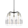 Innovations Lighting Windham 5 Light 25" Wide Chandelier Black Antique Brass / Clear