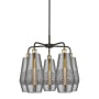 Innovations Lighting Windham 5 Light 25" Wide Chandelier Black Antique Brass / Smoked