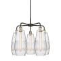 Innovations Lighting Windham 5 Light 25" Wide Chandelier Black Antique Brass / Seedy