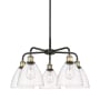 Innovations Lighting Bristol Glass 5 Light 26" Wide Chandelier Black Antique Brass / Clear