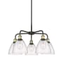 Innovations Lighting Bristol Glass 5 Light 26" Wide Chandelier Black Antique Brass / Seedy