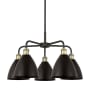 Innovations Lighting Ballston Dome 5 Light 26" Wide Chandelier Black Antique Brass / Matte Black
