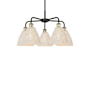 Innovations Lighting Bristol Natural 5 Light 26" Wide Chandelier Black Antique Brass / Natural