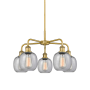 Innovations Lighting Belfast 5 Light 24" Wide Chandelier Brushed Brass / Seedy