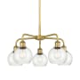 Innovations Lighting Athens 5 Light 24" Wide Chandelier Brushed Brass / Seedy