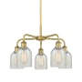 Innovations Lighting Caledonia 5 Light 23" Wide Chandelier Brushed Brass / Mouchette