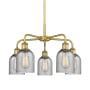Innovations Lighting Caledonia 5 Light 23" Wide Chandelier Brushed Brass / Charcoal