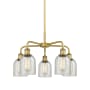 Innovations Lighting Caledonia 5 Light 23" Wide Chandelier Brushed Brass / Mica