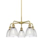 Innovations Lighting Castile 5 Light 24" Wide Chandelier Brushed Brass / Clear