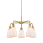 Innovations Lighting Ellery 5 Light 23" Wide Chandelier Brushed Brass / White