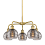 Innovations Lighting Rochester 5 Light 24" Wide Chandelier Brushed Brass / Light Smoke