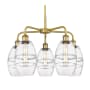 Innovations Lighting Vaz 5 Light 24" Wide Chandelier Brushed Brass / Clear