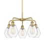Innovations Lighting Cindyrella 5 Light 24" Wide Chandelier Brushed Brass / Clear