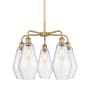 Innovations Lighting Cindyrella 5 Light 25" Wide Chandelier Brushed Brass / Seedy