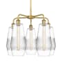 Innovations Lighting Windham 5 Light 25" Wide Chandelier Brushed Brass / Clear