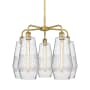 Innovations Lighting Windham 5 Light 25" Wide Chandelier Brushed Brass / Seedy