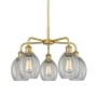 Innovations Lighting Eaton 5 Light 24" Wide Chandelier Brushed Brass / Clear